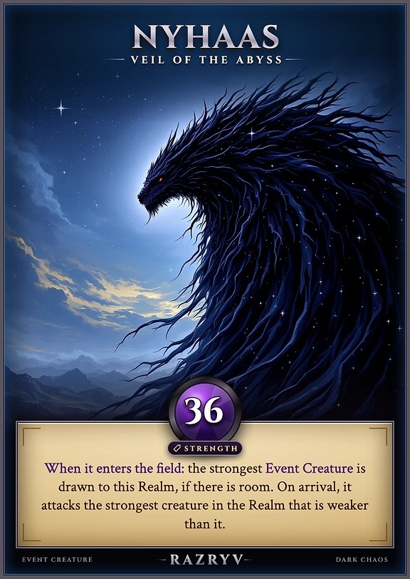 NYHAAS, VEIL OF THE ABYSS