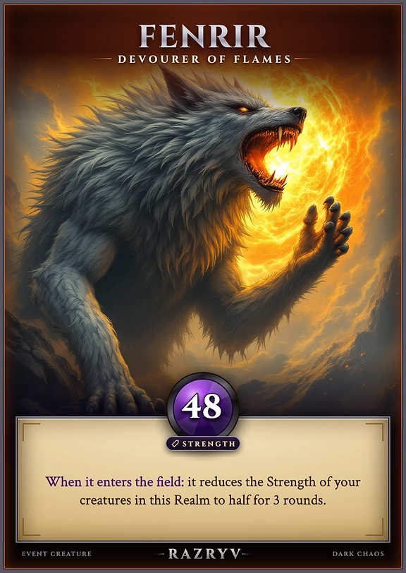 Fenrir, Devourer of Flames