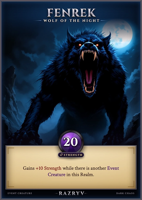 Fenrek, Wolf of the Night