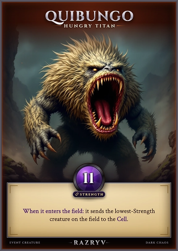 Quibungo, Hungry Titan