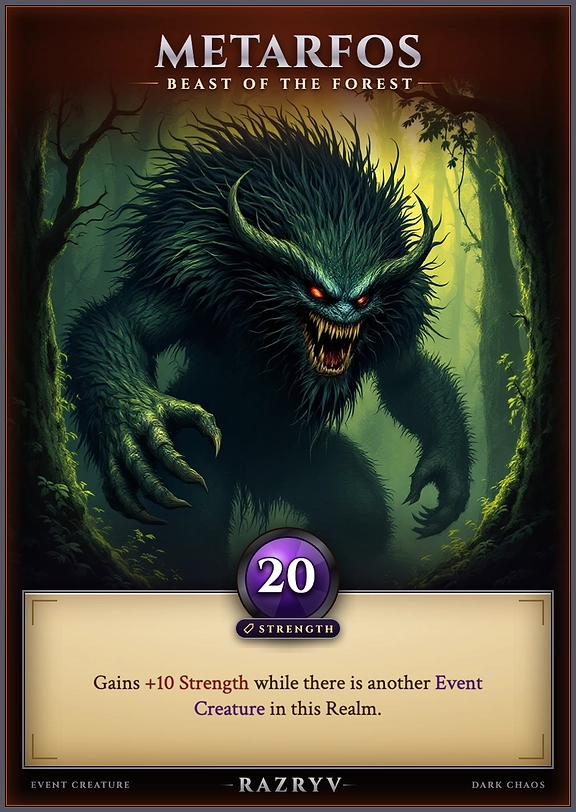 METARFOS, BEAST OF THE FOREST