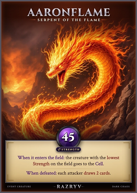 AARONFLAME, SERPENT OF THE FLAME