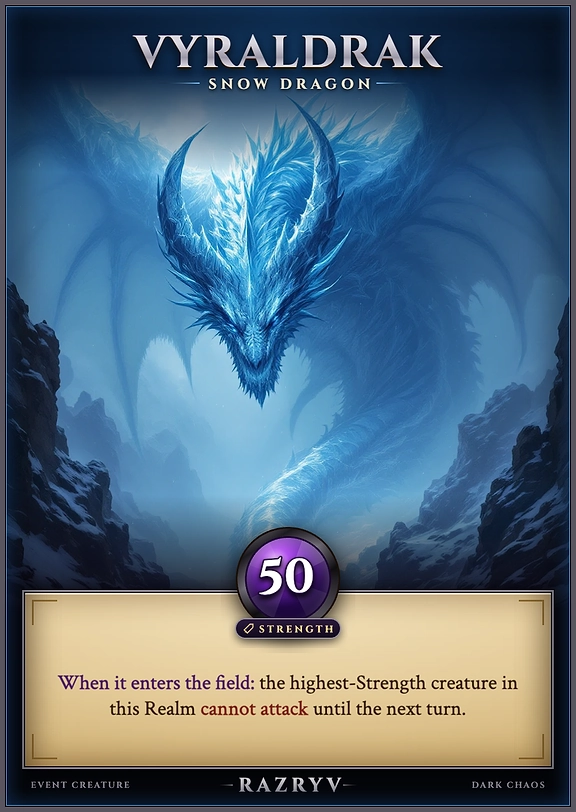 VYRALDRAK, SNOW DRAGON