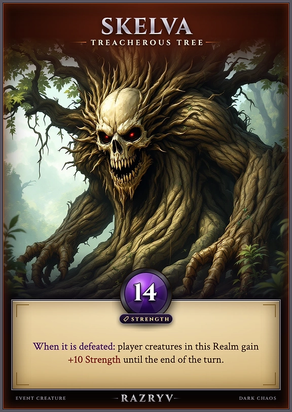 SKELVA, TREACHEROUS TREE