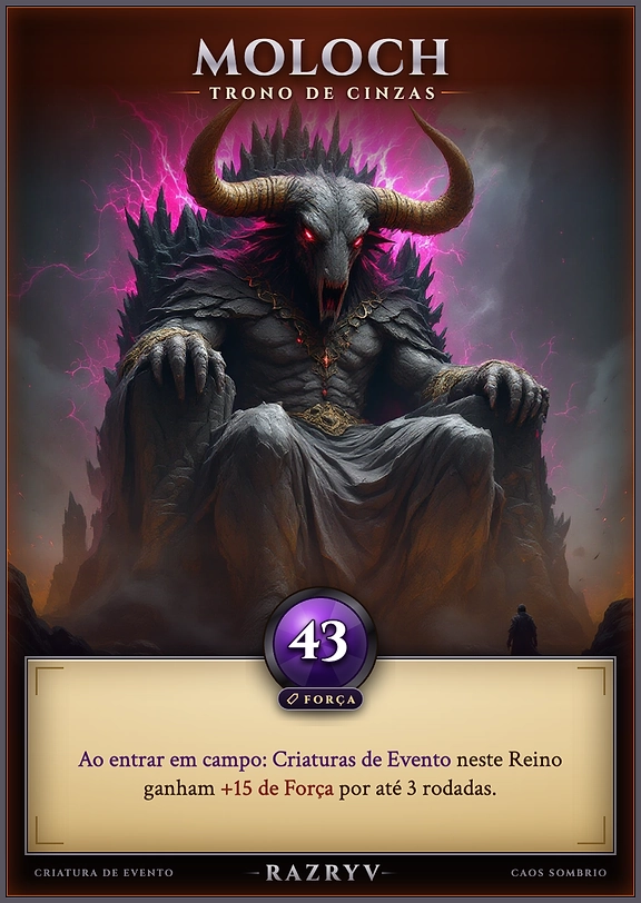 Moloch, Trono de Cinzas