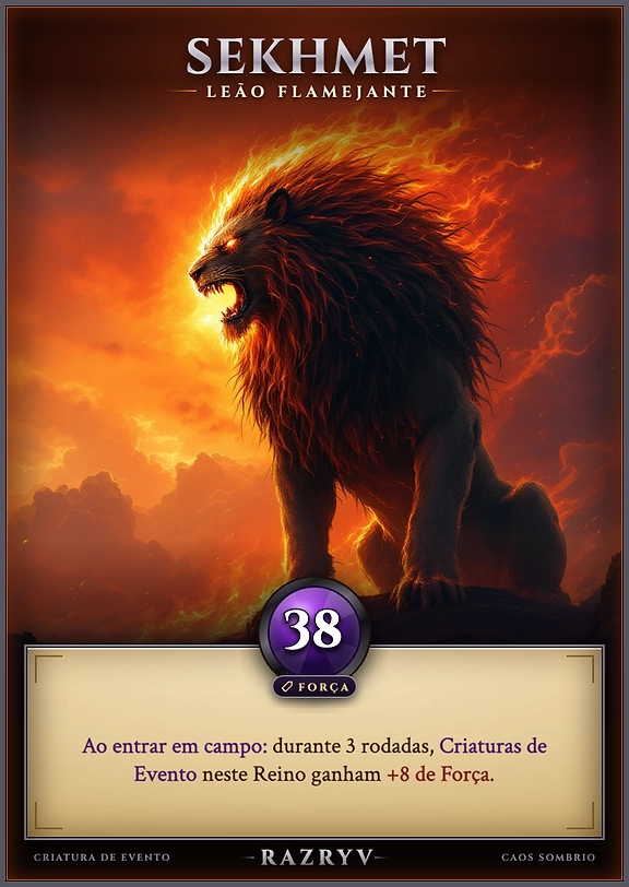 Sekhmet, Leão Flamejante