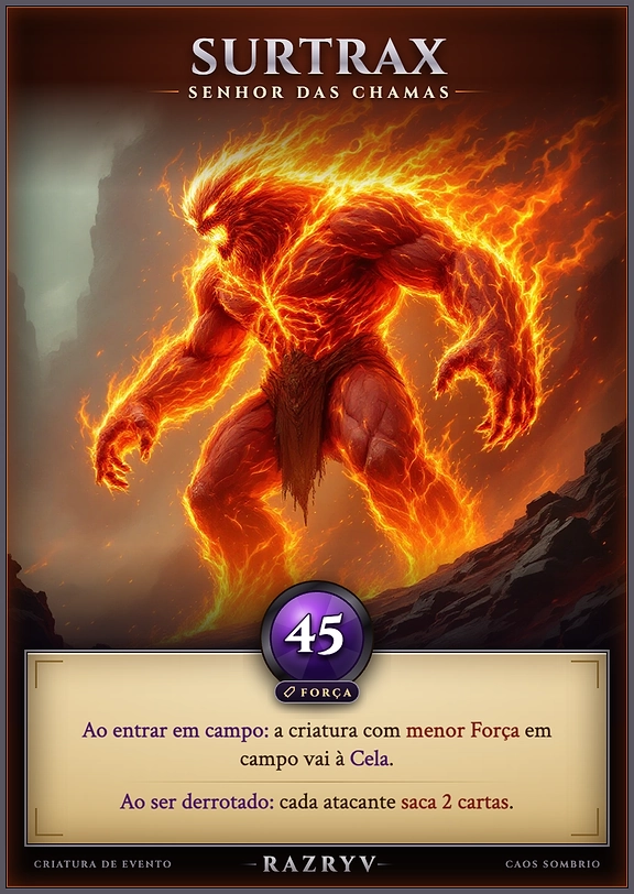 Surtrax, Senhor das Chamas
