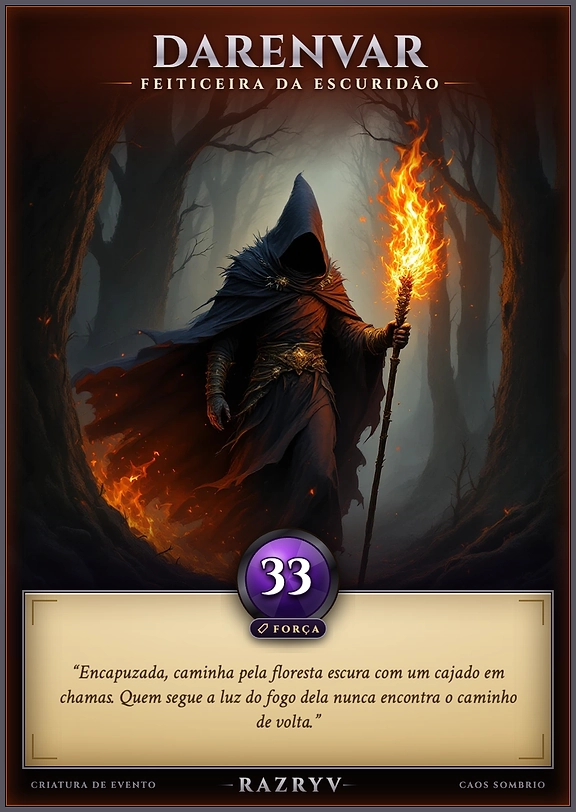 DARENVAR, FEITICEIRA DA ESCURIDÃO