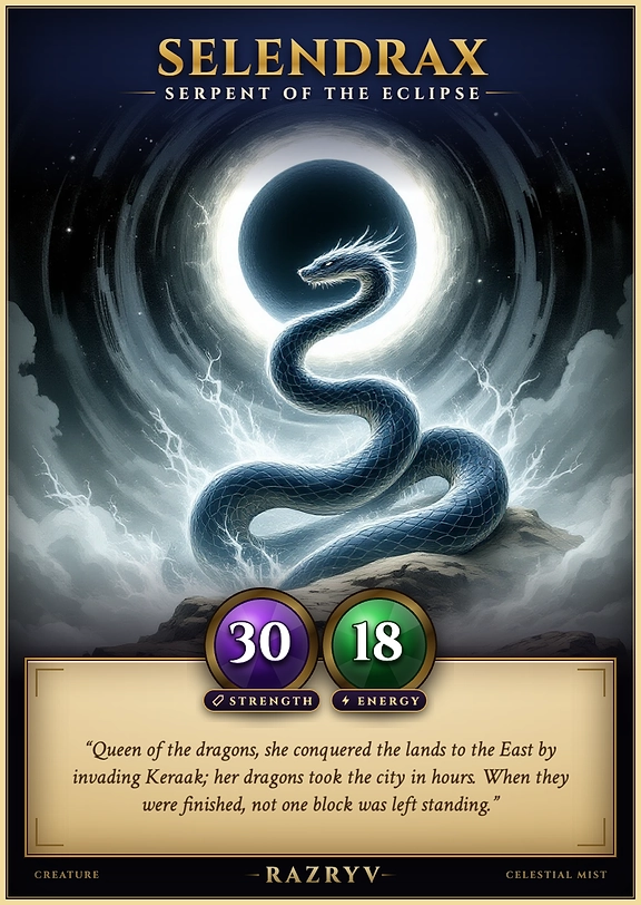 Selendrax, Serpent of the Eclipse