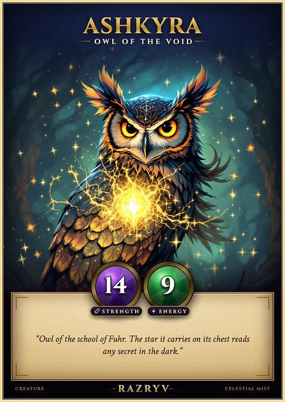 Ashkyra, Owl of the Void