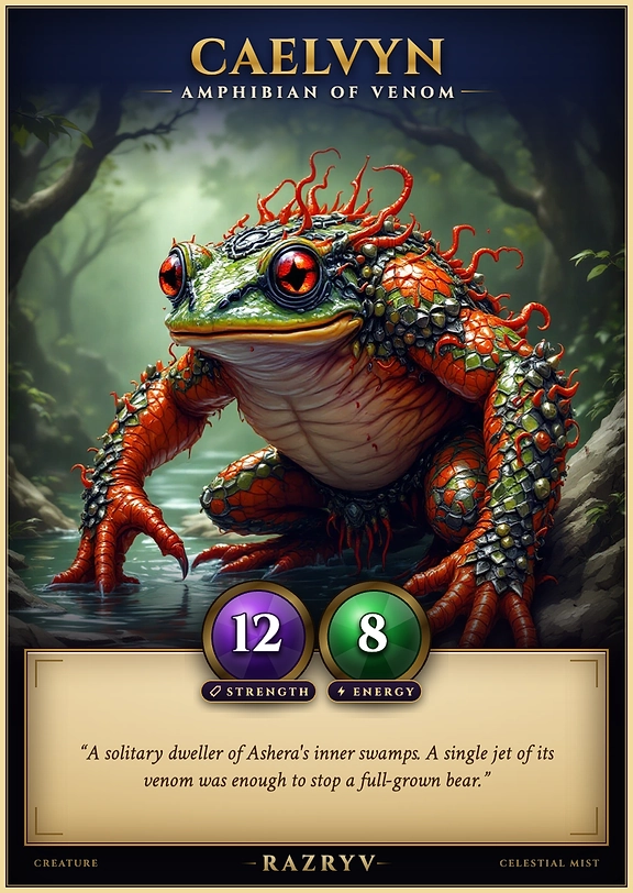 Caelvyn, Amphibian of Venom