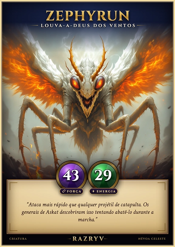 Zephyrun, Louva-a-deus dos Ventos