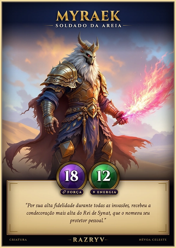 Myraek, Soldado da Areia