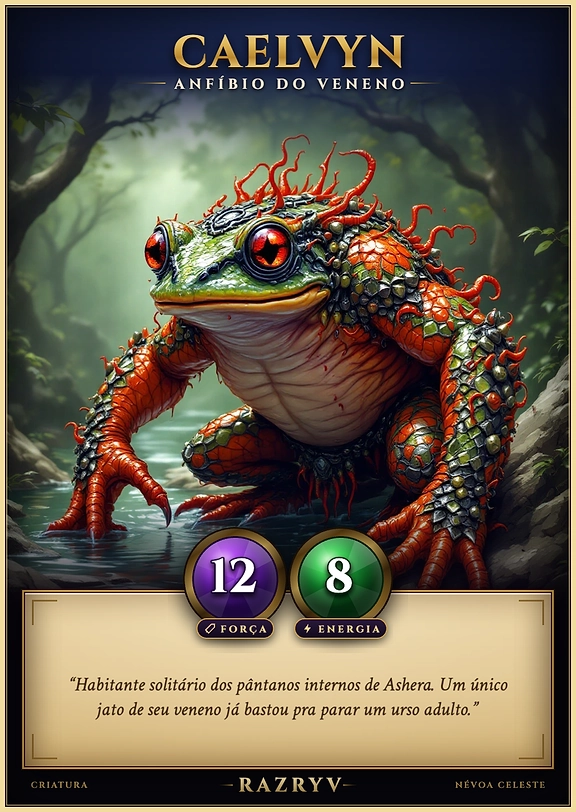 Caelvyn, Anfíbio do Veneno