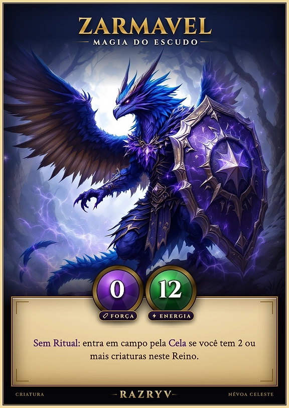 ZARMAVEL, MAGIA DO ESCUDO