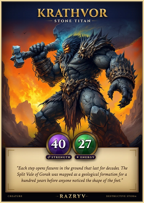 Krathvor, Stone Titan