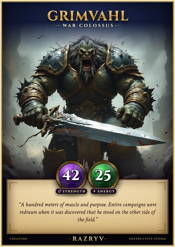 Grimvahl, War Colossus