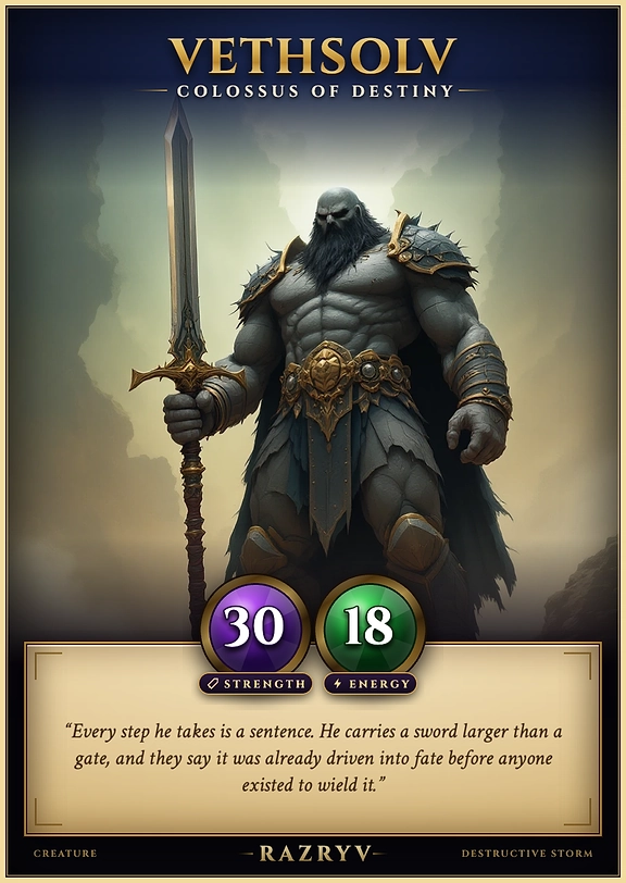 Vethsolv, Colossus of Destiny