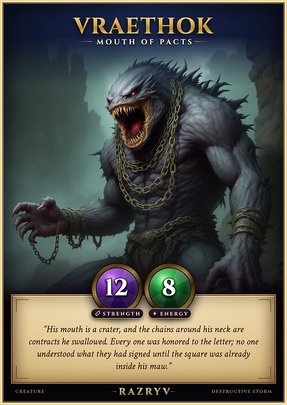 Vraethok, Mouth of Pacts