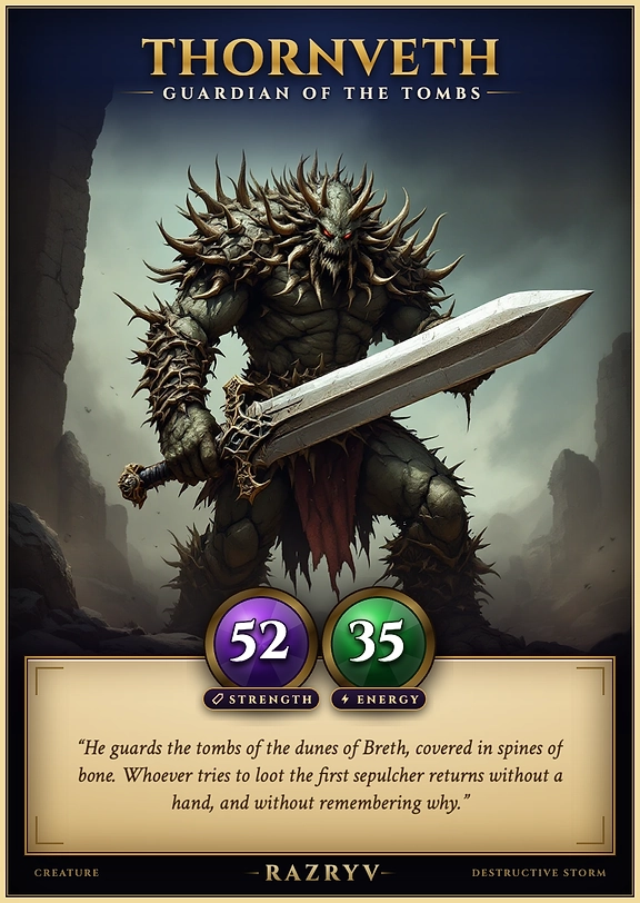 Thornveth, Guardian of the Tombs