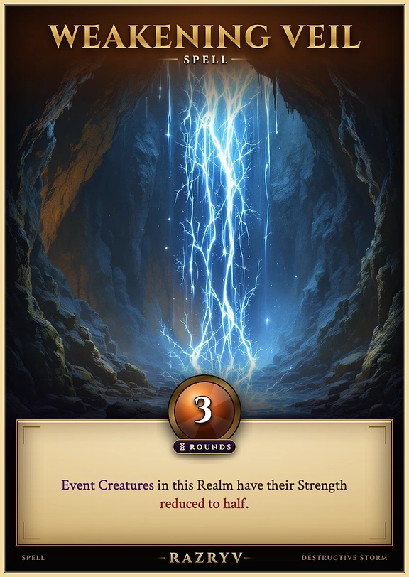 Weakening Veil