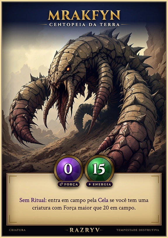 Mrakfyn, Centopeia da Terra