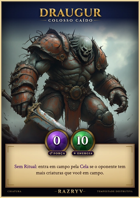 Draugur, Colosso Caído