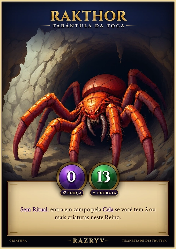 Rakthor, Tarântula da Toca